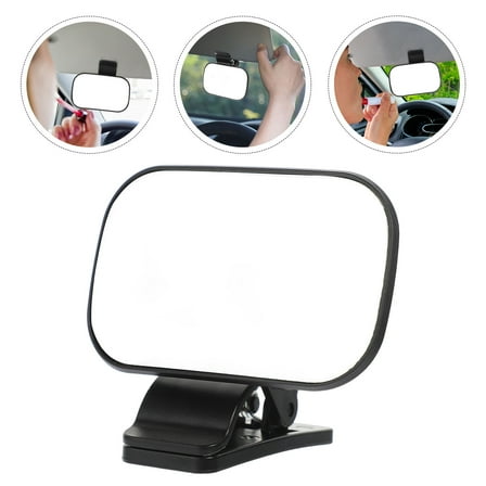 WEUVEB Car Mirror 1Set 3.8In Black for Rear Seat