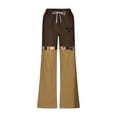 thumbnail image 5 of Pantalones largos para hombre, cintura elástica, transpirables, cómodos, suaves, informales, de playa, de poliéster., 5 of 5