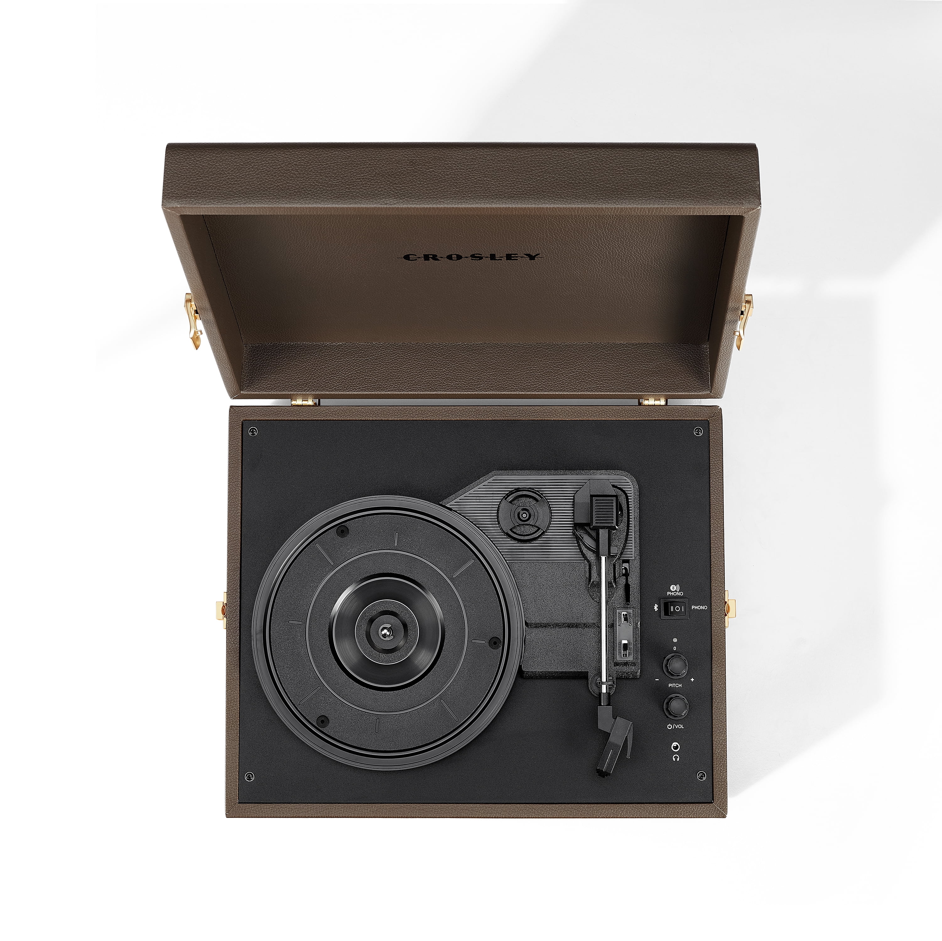 Crosley Voyager Record Player with Speakers and Wireless Bluetooth - Audio Turntables