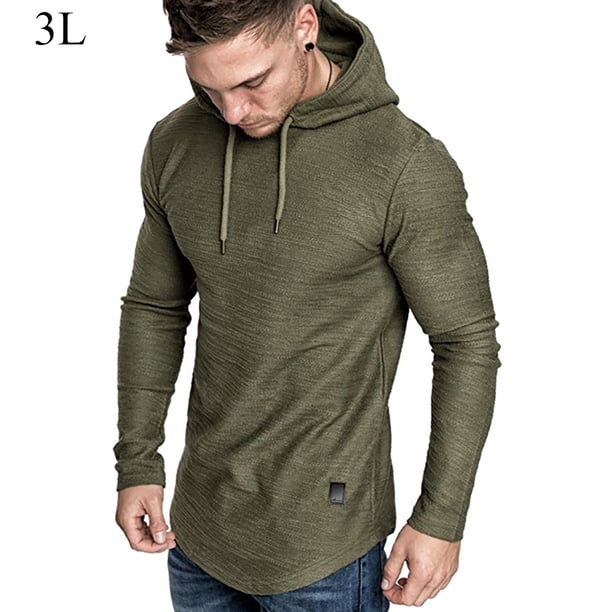 Sonducket Sudadera con capucha de algodón para hombre Sudadera con capucha absorbente de sudor Sudadera con capucha de algodón Sudadera con capucha de Sudaderas y sudaderas con capucha 3XL,Verde Sonducket AP000756-24