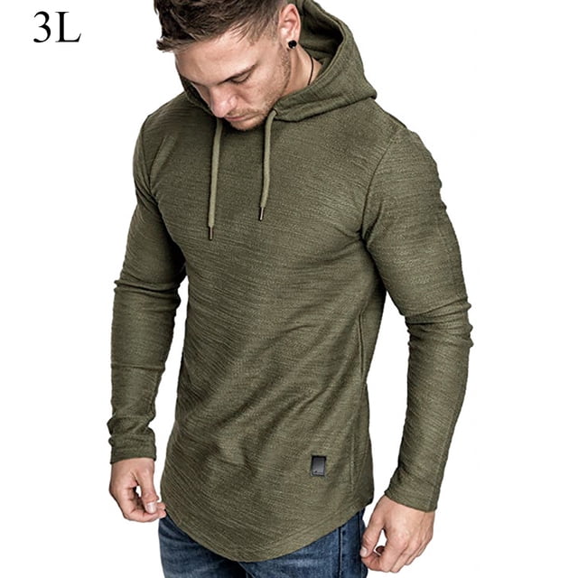 Sonducket Sudadera con capucha de algodón para hombre Sudadera con capucha absorbente de sudor Sudadera con capucha de algodón Sudadera con capucha de Sudaderas y sudaderas con capucha 3XL,Verde Sonducket AP000756-24