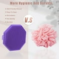 thumbnail image 4 of Unique Bargains Silicone Body Scrubber with Non-slip Hand Strap for All Skin Types Purple, 4 of 7