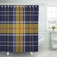 thumbnail image 1 of ABPHQTO Cortina de ducha de baño británica británica de Gran Bretaña con patrón de cuadros escoceses azul de la industria de la ropa 165x180 cm ABPHQTO PKNMT66x72Shower-484, 1 of 2