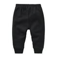 thumbnail image 4 of TIREOW Solid Baby Sweatpants,Unisex Baby Toddler Cotton Crawling Pants for Baby Boys Girls Solid Color Loose and Comfortable Pant(9-12 Months,Black), 4 of 4