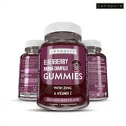 Zanapure-Vegan Elderberry Immune Complex Gummies - With Zinc & Vitamin C