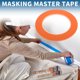 thumbnail image 2 of Cinta de pintor Unique Bargains, fácil de quitar, cinta de enmascarar Master Tape 140U naranja, 0.1 pulgadas x 52.5 yardas, 2 of 6