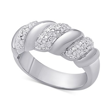 Victoria Townsend Diamond San Marco Ring (1/4 ct. t.w.) in Sterling Silver, 18K Gold-Plated Sterling Silver