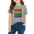 thumbnail image 3 of Blusas y camisas de manga corta con cuello redondo para niños y niñas, camisetas gráficas de manga corta, blusas con estampados bonitos para la temporada escolar., 3 of 8