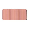 thumbnail image 1 of Grunge Computer Mouse Pad, Abstract Vertical Stripes in Murky Pastel Tones Geometric Lines Retro, Rectangle Non-Slip Rubber Mousepad X-Large, 35" x 15", Salmon Pale Orange Pink, by Ambesonne, 1 of 2