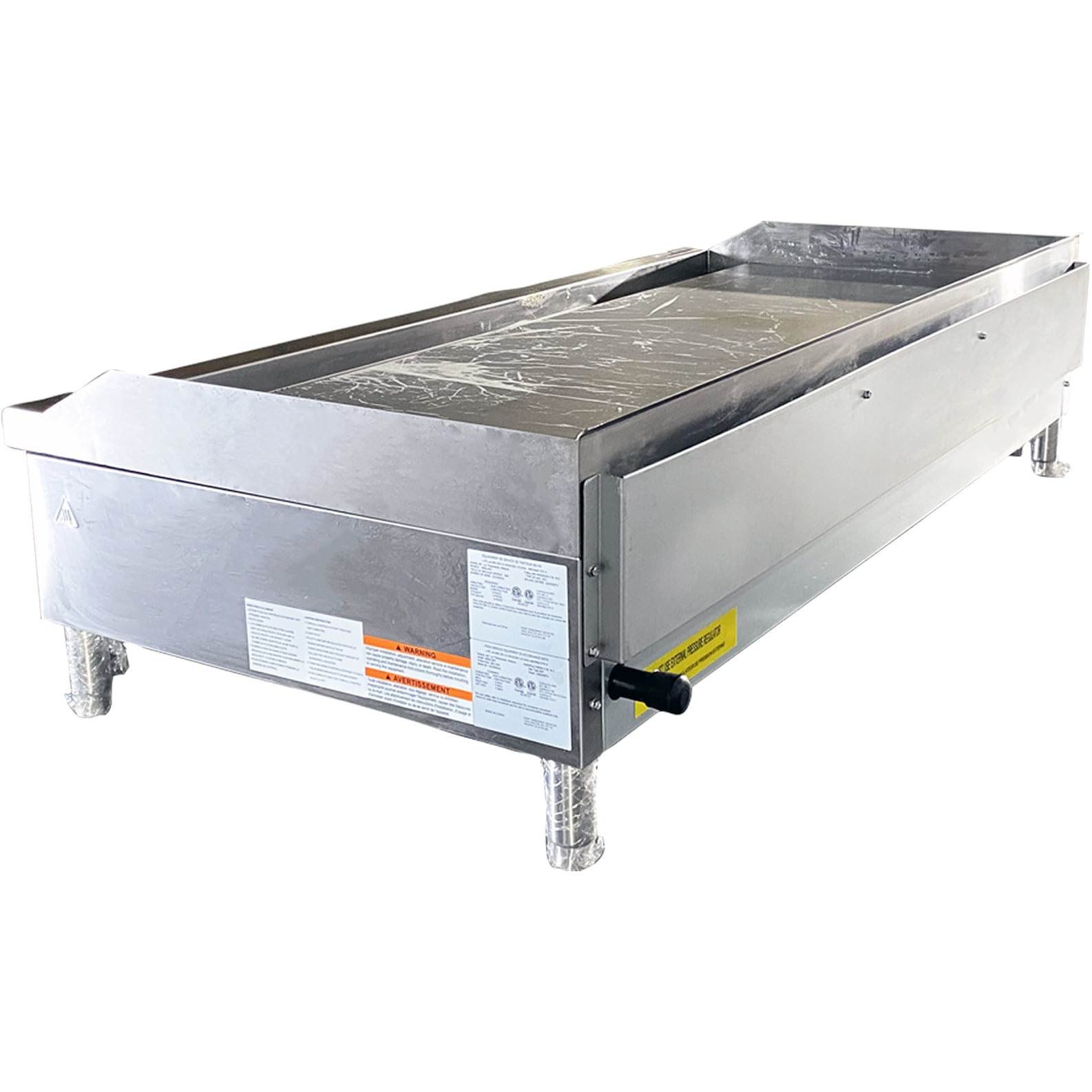 60" NSF Certified Commercial Thermostat Gas Griddle | Heavy-Duty 150,000 BTU Flat Top Grill for Restaurants