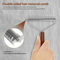 thumbnail image 3 of Dosaele Brosse pour Chien Double Face Brosse à Poils de Chien Confortable Brosse de Désherbage avec Poils en Acier Inoxydable Brosse Pratique pour Chien, 3 of 10