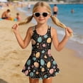 thumbnail image 3 of DISNIMO Easter Egg Print Girls One Piece Swimdress Sleeveless Bathing Suit 3-13Y Quick Dry Swimwear Skirted Hawaiian Summer Beach Pool Swimsuits, 3 of 8