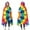 Colorful Rainbow Tie, variant on Wearable Blanket,Rainbow Tie Dye Mandala Pattern Hooded Wearable Flannel Blanket for Adults & Teens,Winter Poncho Shawl Wrap Cape Cozy Anti-Pill,60"x80"