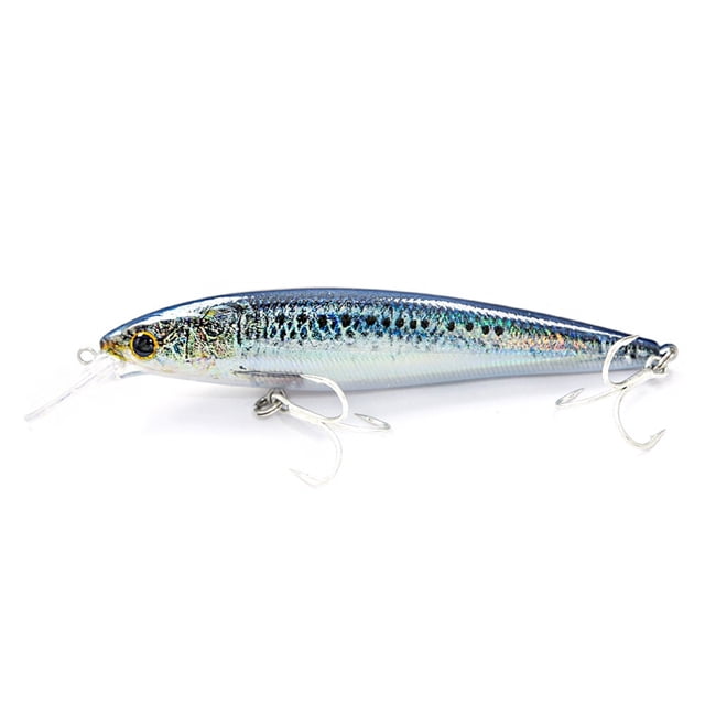 Señuelo Duro de Pececillo Hundido de 120 mm para Agua Salada, Jerkbait , Cebo Artificial para Lubina, Accesorios de Pesca en el Mar F