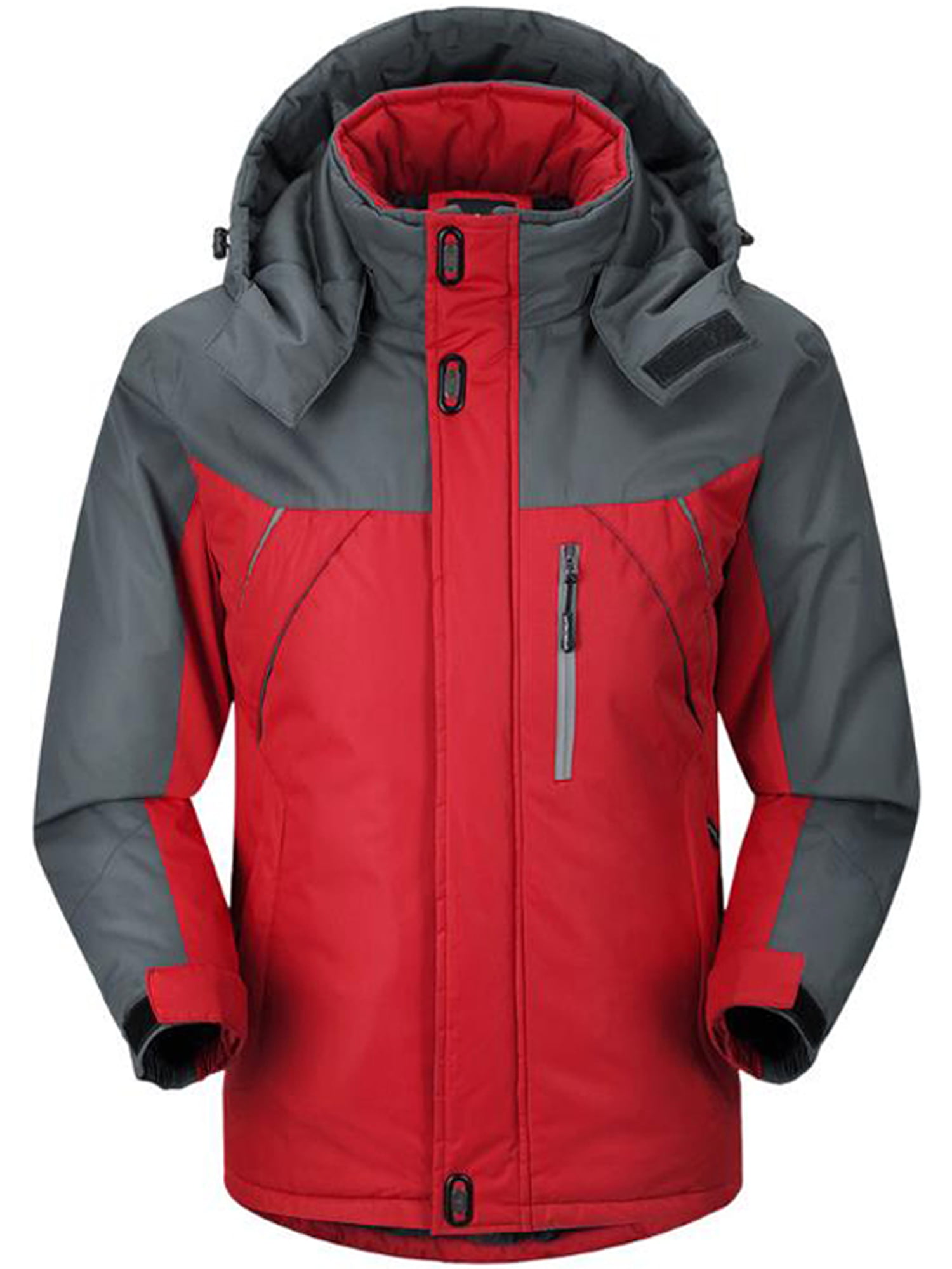 Details about   Men's Winter Warm Duck Down Jacket Ski Jacket Snow Hooded Coat Climbing Oversize 