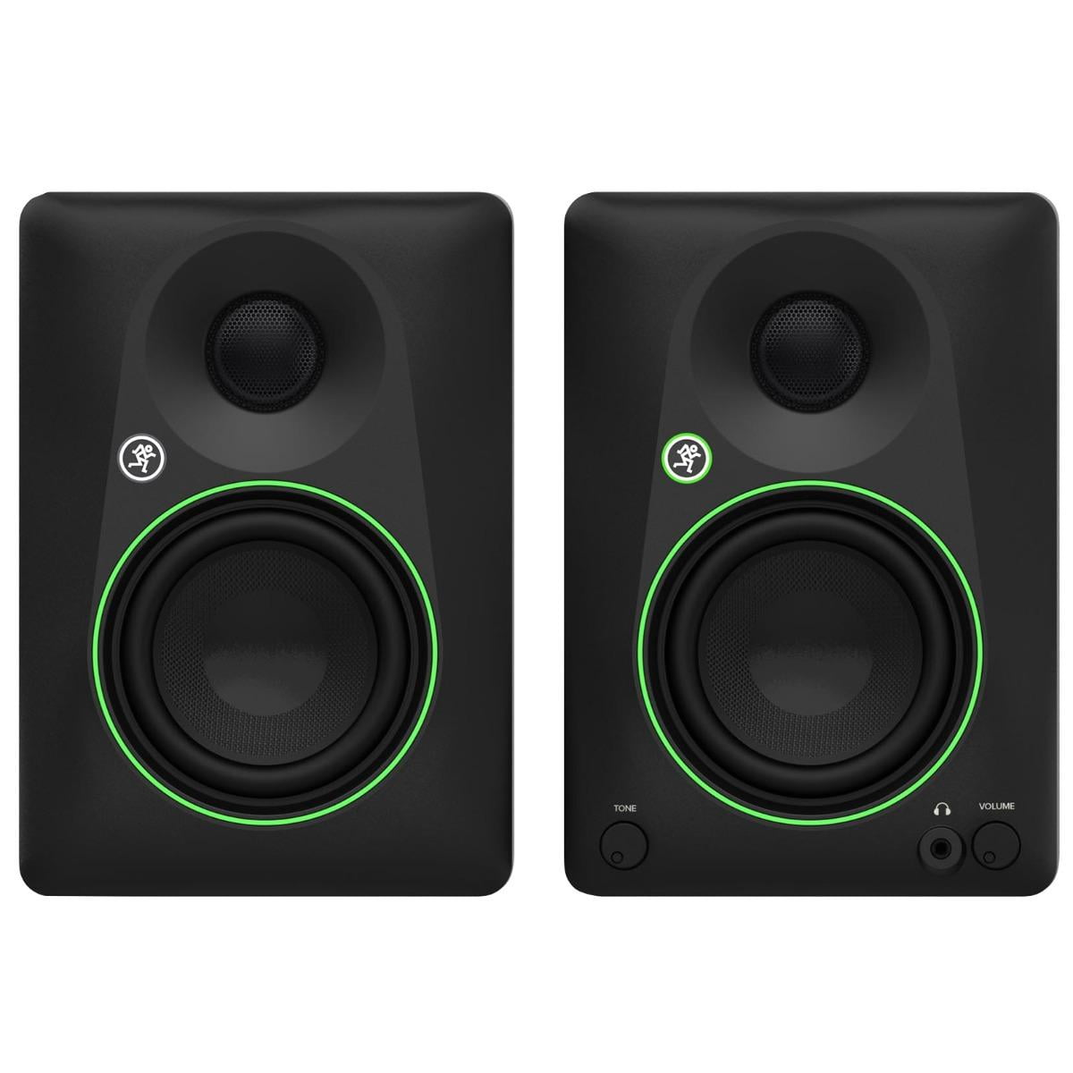 Mackie CR4.5 4.5" Powered Studio Monitors with Desktop Stands Package