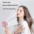 thumbnail image 3 of Mecorevxz Portable Spray Fan Compact USB Rechargeable Home Office Desktop Air Freshener and Hydrating Fan for Outdoor Activities(Pink), 3 of 5
