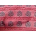 thumbnail image 4 of oneOone Organic Cotton Voile Fabric Leaves & Lotus Block Printed Craft Fabric BTY 42 Inch Wide, 4 of 4
