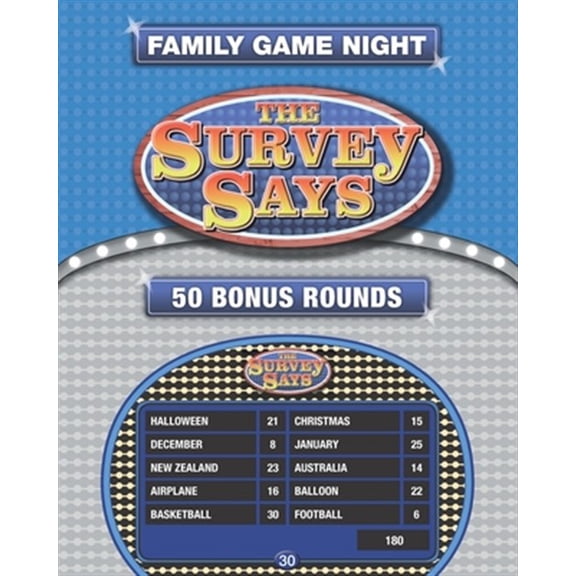 Pre-Owned The Survey Says: 50 Fast Money Bonus Rounds in the Style of Family Feud (250 Survey Questions)