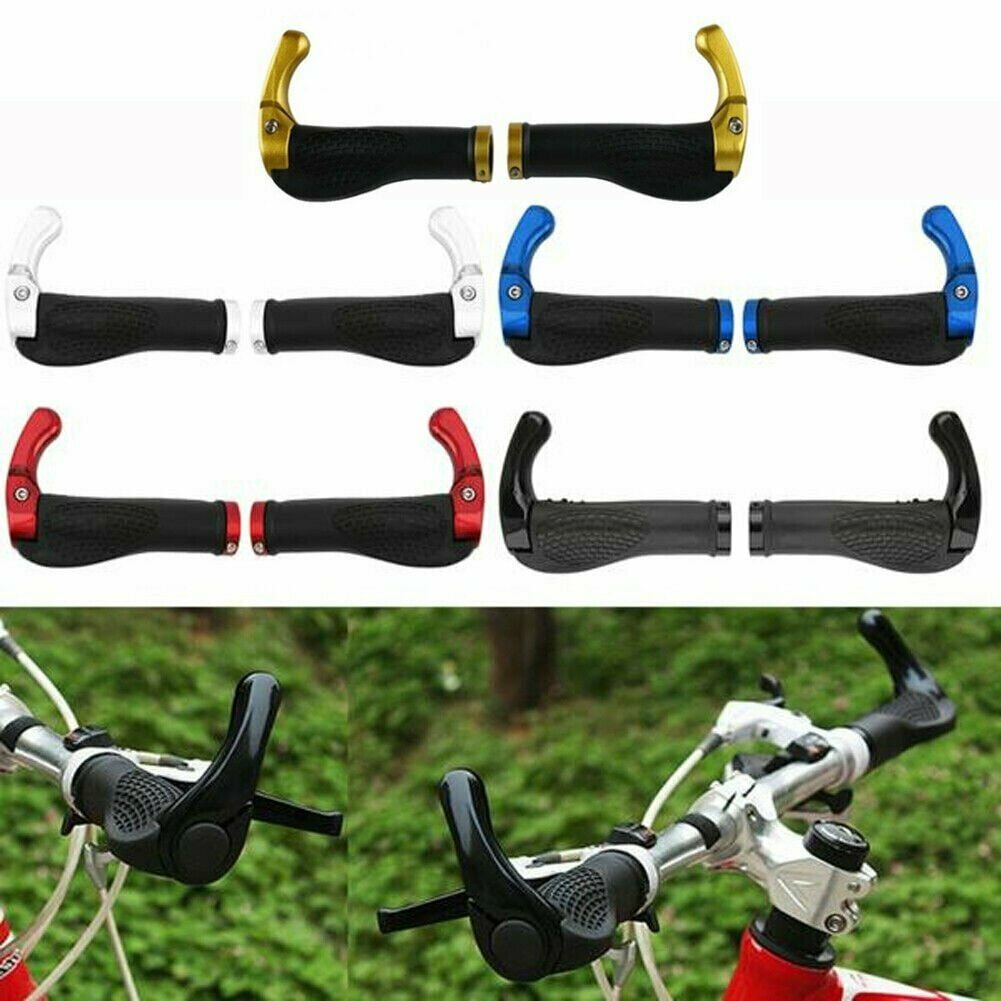 Handlebar Grips Red Premium Rubber Durable End Grips For Bicycle/Mountain Bikes 