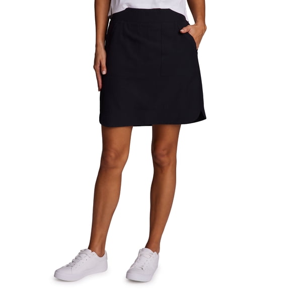 RBX Active Women's Golf/Tennis Woven Longer Length Flat Front Skort With Pockets