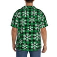 thumbnail image 3 of Kdxio Men'S Hawaiian Shirt For Men Short Sleeve Shirt Christmas Pattern At Buffalo Plaid Summer Casual Holiday Beach Button Down T-Shirts, 3 of 5