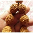 thumbnail image 4 of K-KED Olive Carved Core Nine Dragons Auspicious Olive Hu Bracelet for Men Women-17mm, 4 of 6