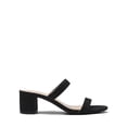 thumbnail image 2 of Sandalias DREAM PAIRS para mujer con dos tiras, punta abierta, color negro, talla 10, 2 of 6