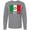 AC-Heather Grey, variant on Inktastic Italian Soccer Long Sleeve T-Shirt