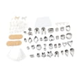 thumbnail image 4 of Clay Cutters Set,141pcs Clay Cutters Set Stainless Steel Clay Earring Cutters Molds Earring Clay Cutter Unbeatable Value, 4 of 14