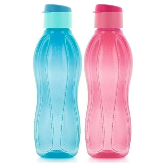 Tupperware 1 Ltr Flip-Top Water Bottle, Set of 2 Assorted Color