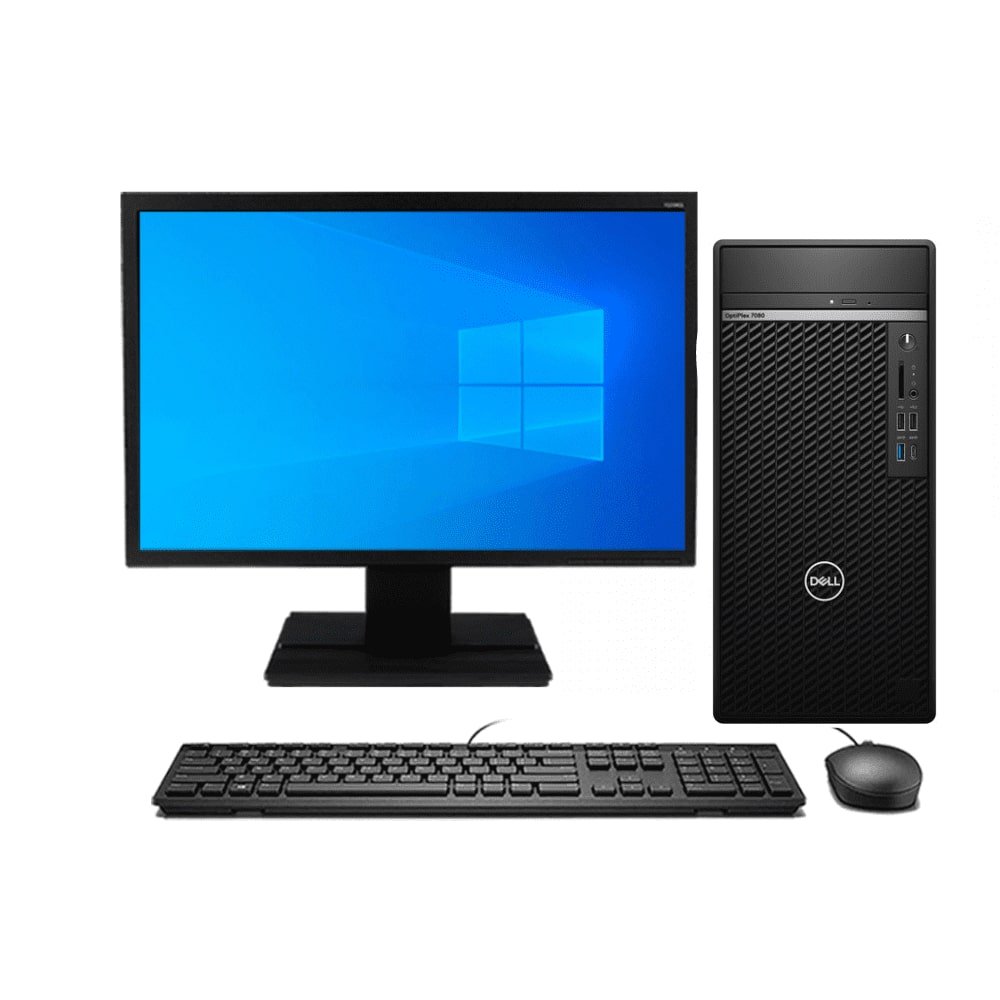 Kit Monitor + Pc Dell Optiplex 7080 I5-10Ma 16Gb 500Gb Teclado & Mouse Reacondicionado Grado A