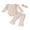 Pink, variant on Bagilaanoe 3pcs Newborn Baby Girl Pants Set Flying Sleeve Romper Tops + Flower Flare Trousers + Headband 3M 6M 12M 18M Infant Casual Clothes