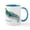 White/Blue Inside, variant on CafePress - Collared Lizard Mug - 11 oz Ceramic Mug - Novelty Coffee Tea Cup