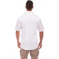 thumbnail image 2 of Scully 5255-WHT-S Men Quartz Stripe Shirt, White - Small, 2 of 2