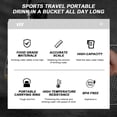 thumbnail image 4 of Lksixu Large Capacity Water Bottles, 61oz Sports Water Jug with Fruit Strainer and Compass Lid, BPA-Free Leak-Proof Fitness Bucket Cup with Handle and Loop, Heat-Resistant Flask for Gym Hiking, 4 of 9
