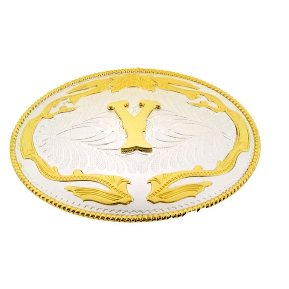 Initial Belt Buckles Western Cowboy Rodeo Texas Style Metal Fashion Costume New