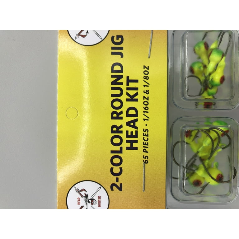 Headhunter Lures Jig Head - 65 Pc - Ideal for Crappie Fishing