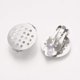 thumbnail image 2 of 10 piezas de acero inoxidable para pendientes con clip, convertidor de pendientes con clip para orejas, 22 x 15 x 8 mm., 2 of 3