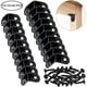 thumbnail image 2 of Paquete de 20 escuadras en forma de L con 40 tornillos, escuadras de madera de acero inoxidable negro, 2 of 5
