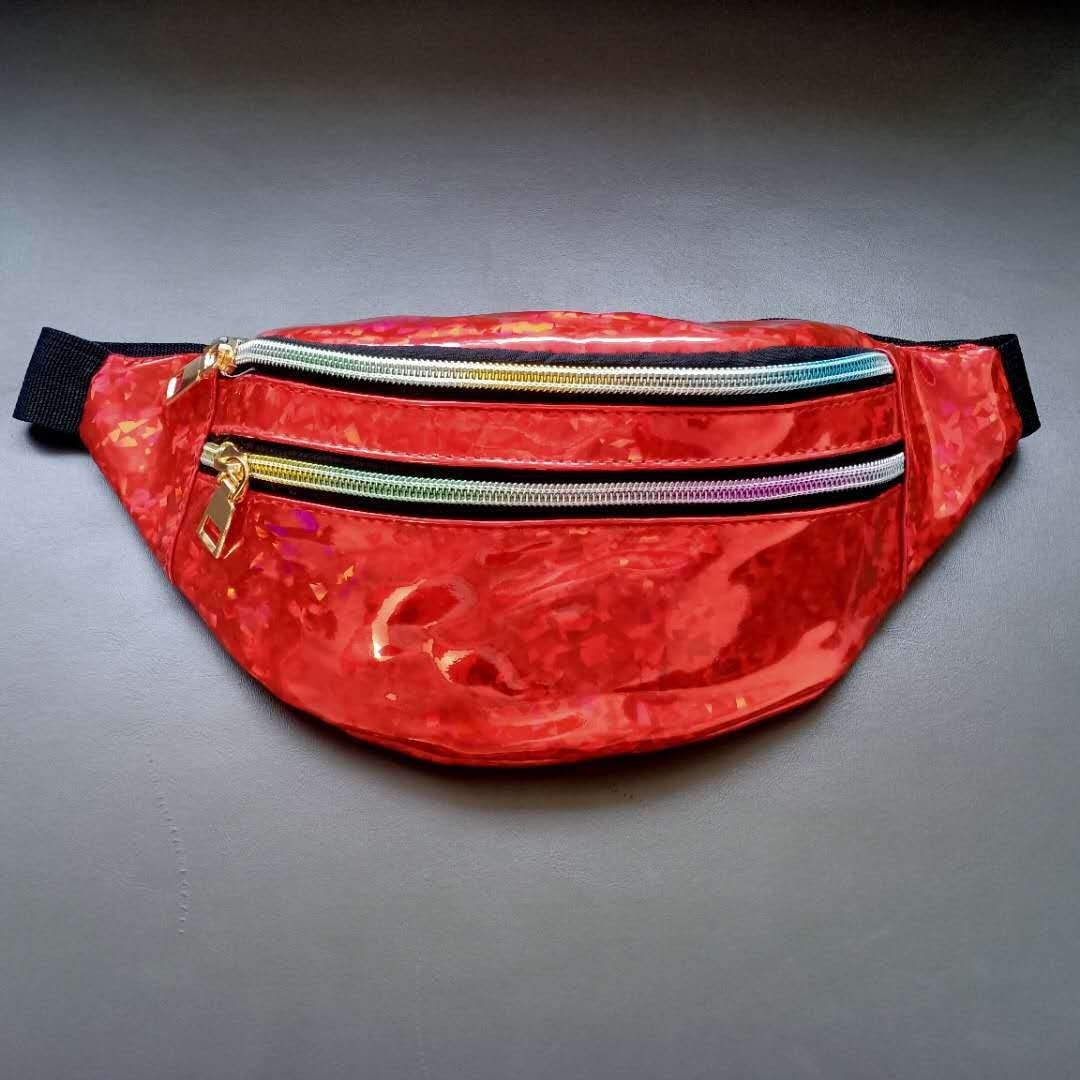red sequin fanny pack