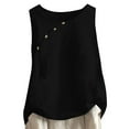 thumbnail image 2 of fatyb Women's Tank Tops Lightweight Sleeveless T Shirts Cotton Solid Color Casual Summer Beach Blouses, 2 of 6