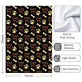 thumbnail image 3 of 2 Pcs Funny Kitchen Towels,Happy Dog and Footprints Microfiber Dish Towels,Kitchen Tea Towels,Kitchen Towel Set (18" X 26"), 3 of 3