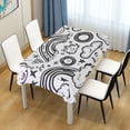 thumbnail image 3 of Yayeee Tablecloths for Rectangular Tables 54 x 54 inch Party Table Cover, Rainbows, 3 of 6