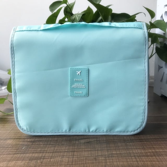 Bolsa de lavado con gancho de sarga, bolsa de cosméticos, estilo coreano, impermeable, bolsa de almacenamiento de gran capacidad, portátil, para hombres y mujeres, para viajes de negocios