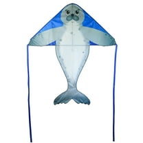 In the Breeze 3347 — Seal 46" Fly-Hi Kite — Sea Life Kite — Easy Flying Single Line Kite
