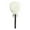 White, variant on Beauos Green Lollipop Powder Puff, Long Handle Body Powder Applicator, Washable Microfiber Puffs for Loose Powder, Reusable Cotton Puffs, 1-Pack