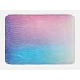 thumbnail image 1 of Abstract Bath Mat, Nebula Sky Inspired Ombre Effect Pattern Waves and Spots, Plush Bathroom Decor Mat with Non Slip Backing, 29.5" X 17.5", Pale Pink Pale Blue, by Ambesonne, 1 of 2