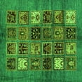 thumbnail image 1 of Ahgly Company Indoor Square Abstract Green Modern Area Rugs, 7' Square, 1 of 4