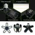thumbnail image 4 of Luces de garaje LED Leyfeng 5 paneles ajustables deformables, 4 of 8